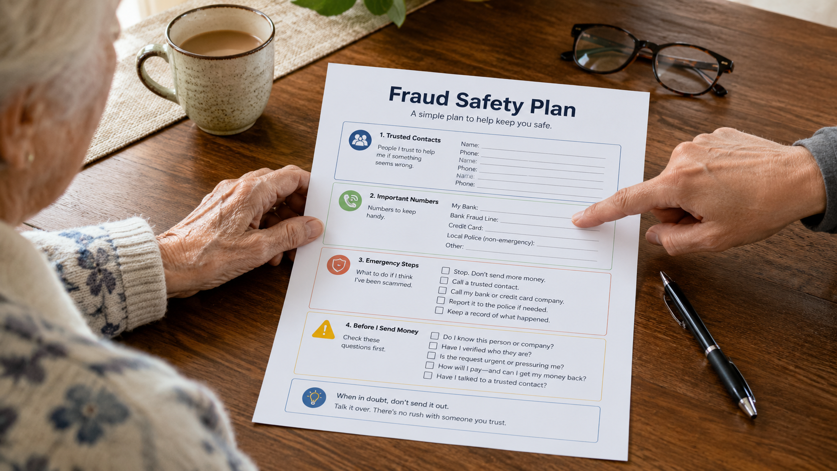 How Families Can Create a Simple Fraud Safety Plan for an Older Parent