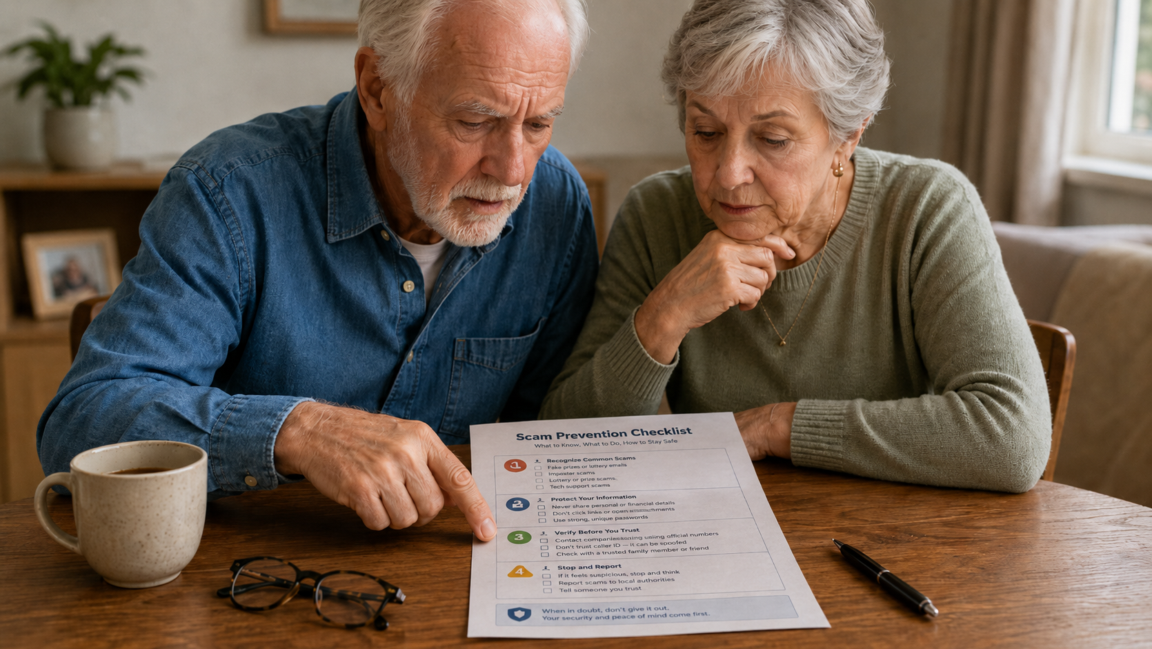 Scam Prevention Checklist for Seniors and Families